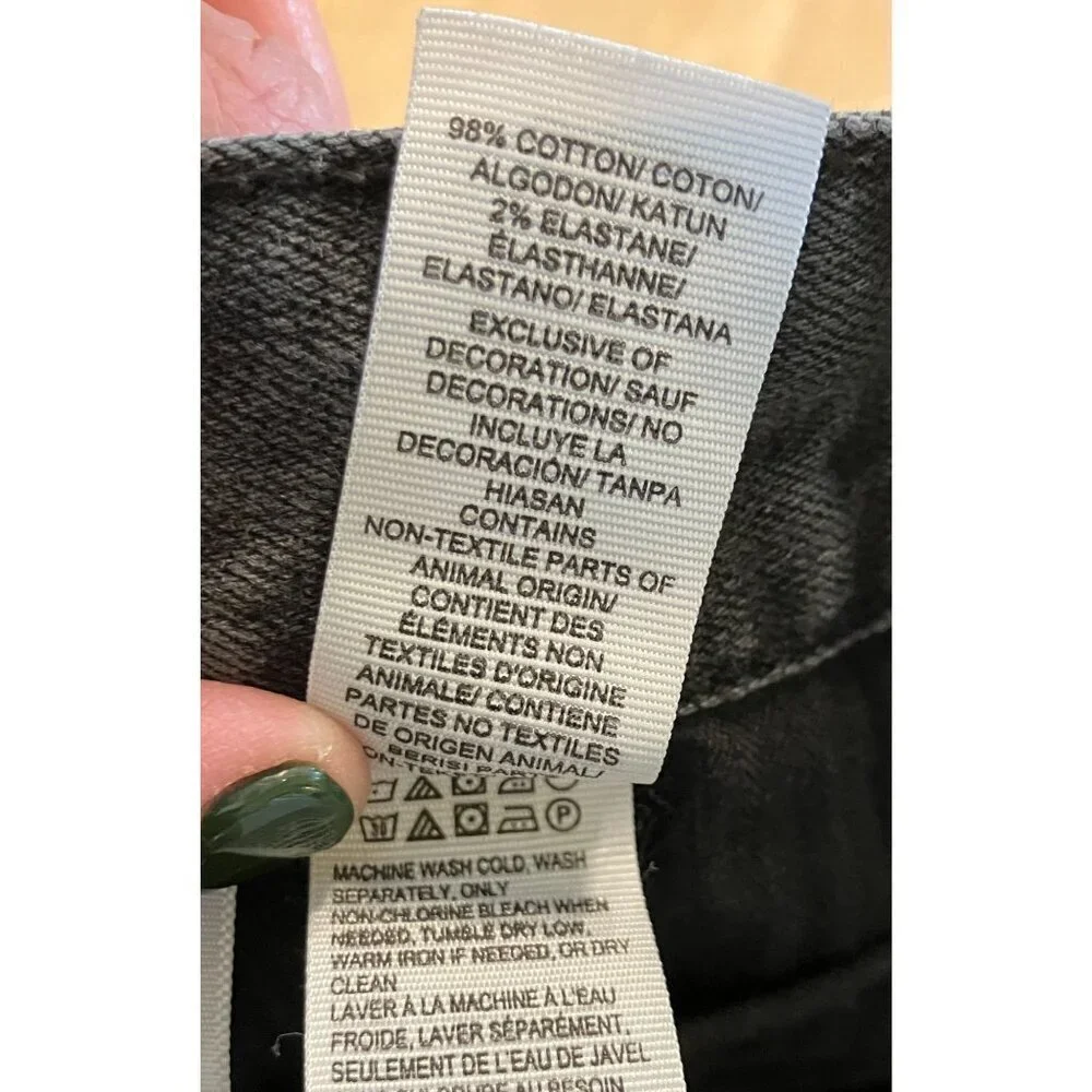 Lucky Brand 221 Mens Original Straight Fit Cropped Jeans 34x28 Black AN EXC - Picture 7 of 12